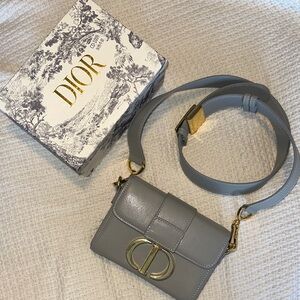 Luxury Inspired Grey Blue Bag